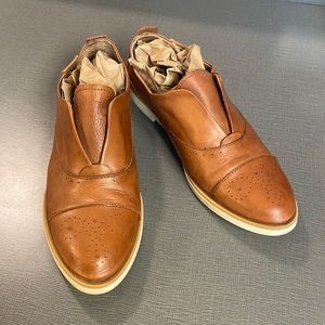 PIKOLINLOS Santorini Cognac Leather Loafers 36